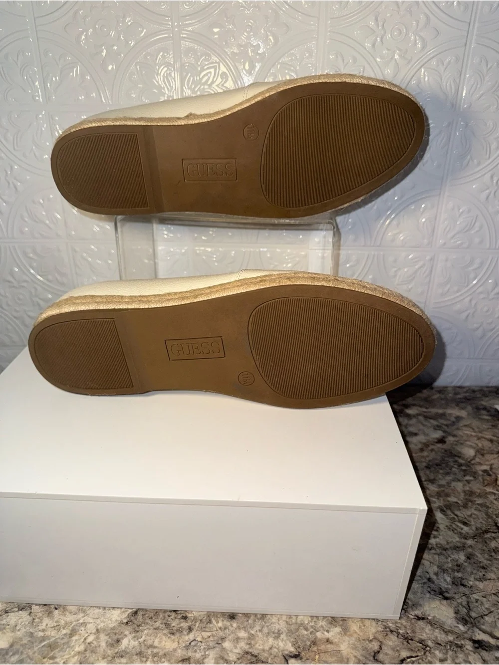 NWOB Guess Leather Espadrilles